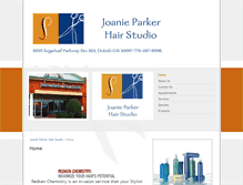 Tablet Screenshot of joanieparkerhairstudio.com